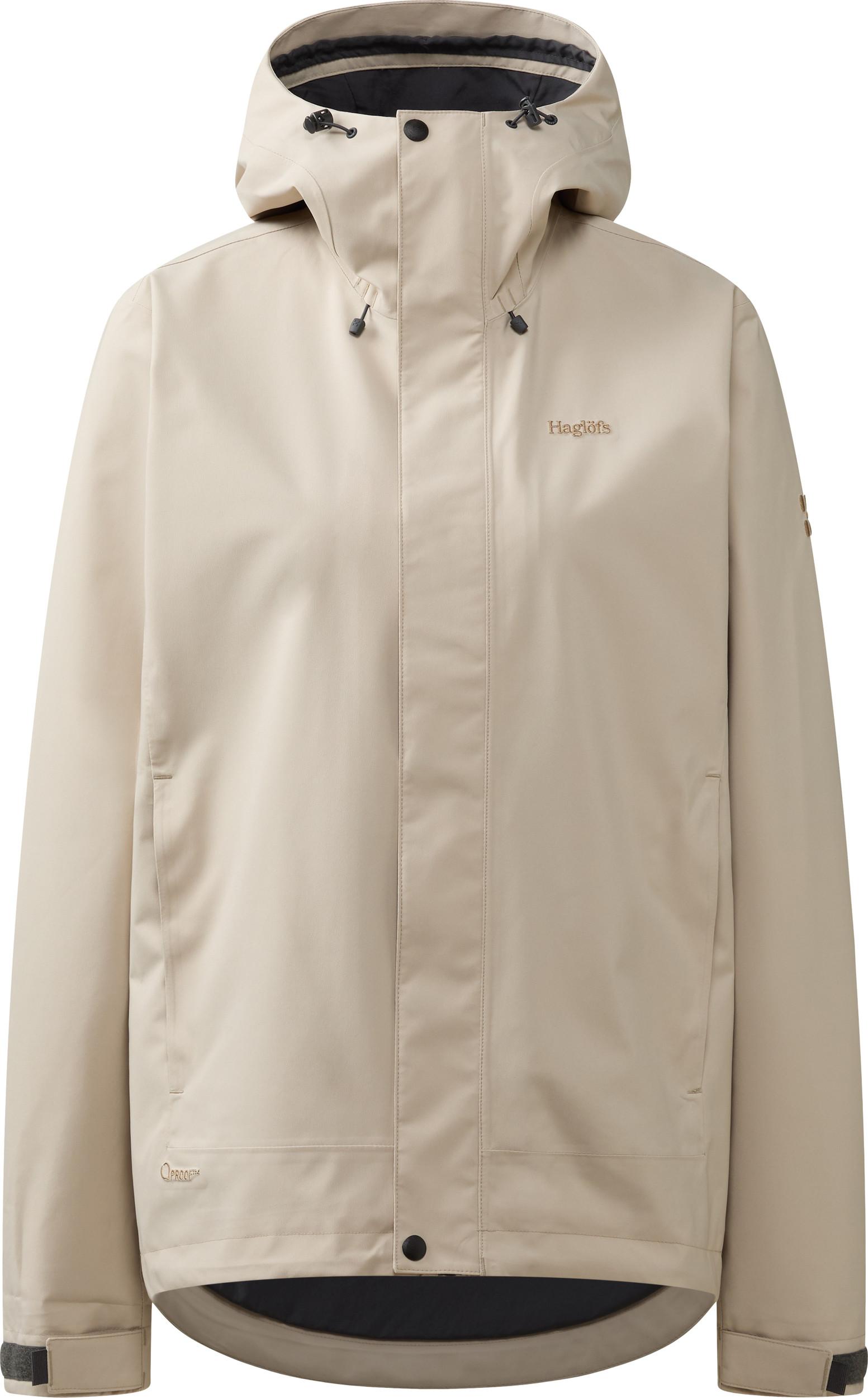 Beige Haglöfs Breeze Proof skalljakke for dame