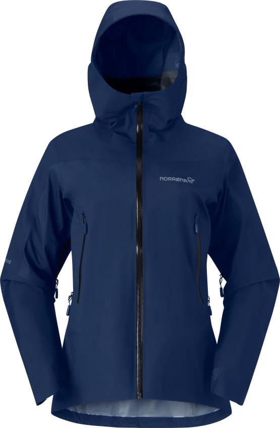Mørk blå Norrøna Falketind GORE-TEX skalljakke for dame